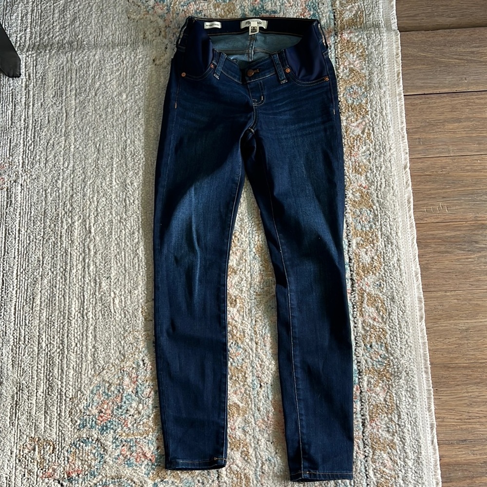 Madewelll Maternity Dark Skinny Jenas
